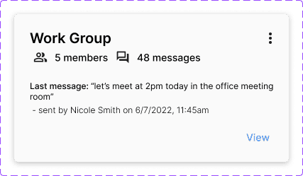 JDocs conversation card component