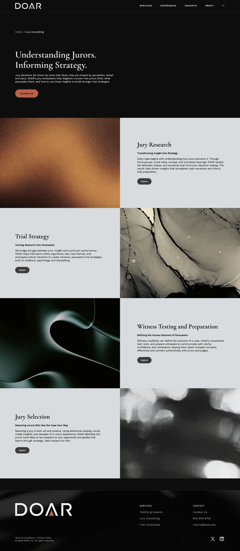 DOAR jury consulting page
